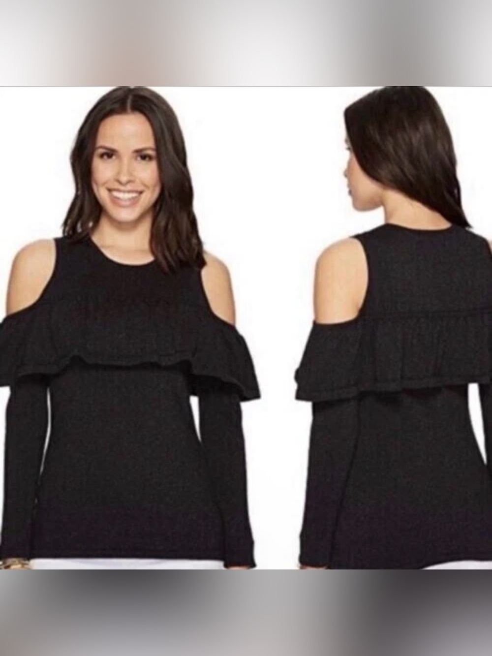{EUC} Lilly Pulitzer Burke Onyx Metallic Sweater Medium Black